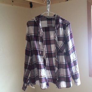 Flannel hoodie